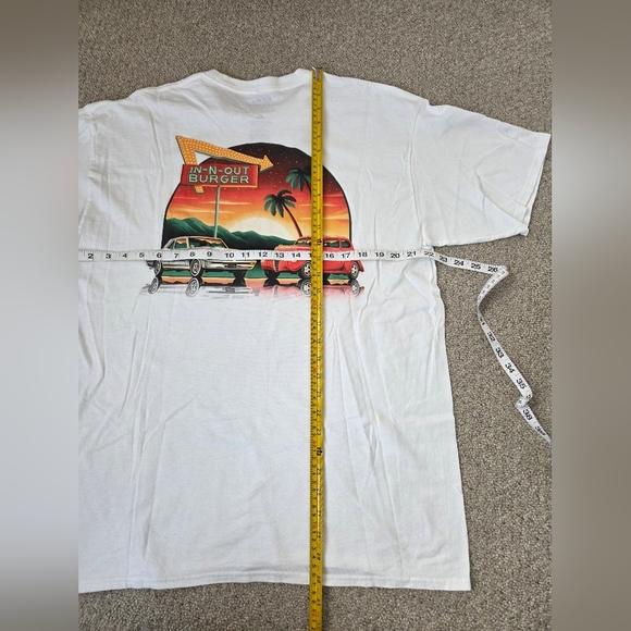 In And Out Burger White Graphic Tee Featuring Las Vegas, Nevada - Picture 5 of 6